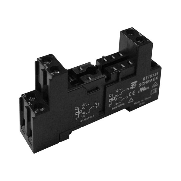 Socket with screw terminals for PCB Relays with pinning 5mm image 1