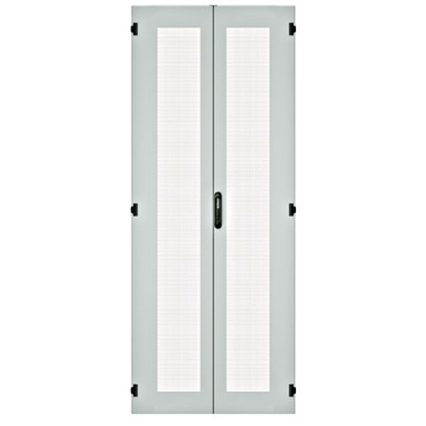 IS-1 split door ventilated 2-parts 80x220 RAL7035 lightgrey image 1