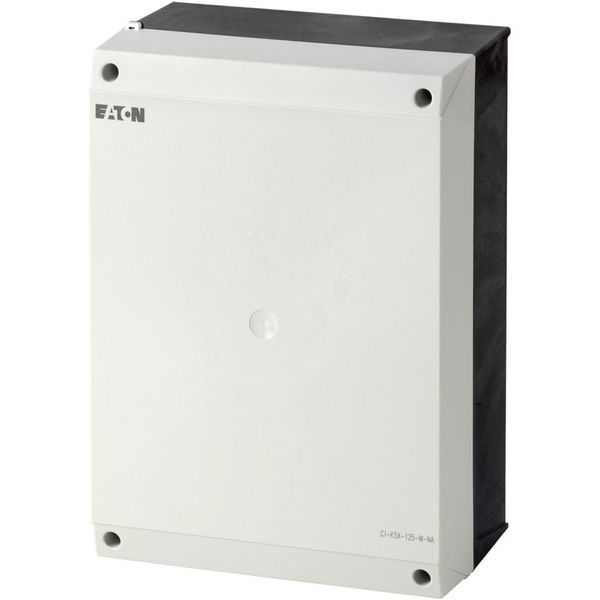 Insulated enclosure, HxWxD=280x200x125mm, +mounting plate, NA type image 3