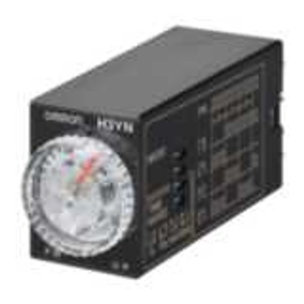 Timer, plug-in, 14-pin, multifunction, 0.1m-10h, 4PDT, 3 A, 12 VDC Sup H3YN1127R image 1