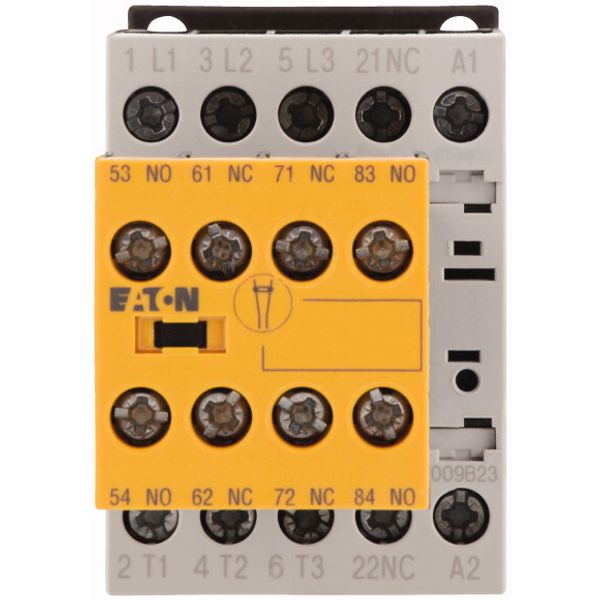 Safety contactor, 380 V 400 V: 4 kW, 2 N/O, 3 NC, 24 V DC, DC operation, Screw terminals, with mirror contact. image 2