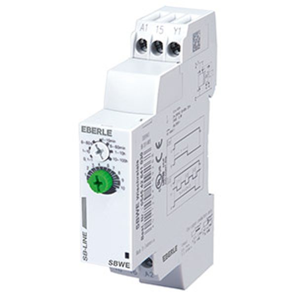 Time relay AC 24...240V / DC 24V 50/60 Hz, 8 A, 1 changeover contact, 0.1 sec.-100 hours. image 2