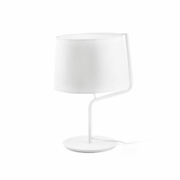 BERNI WHITE TABLE LAMP 1 X E27 20W image 1