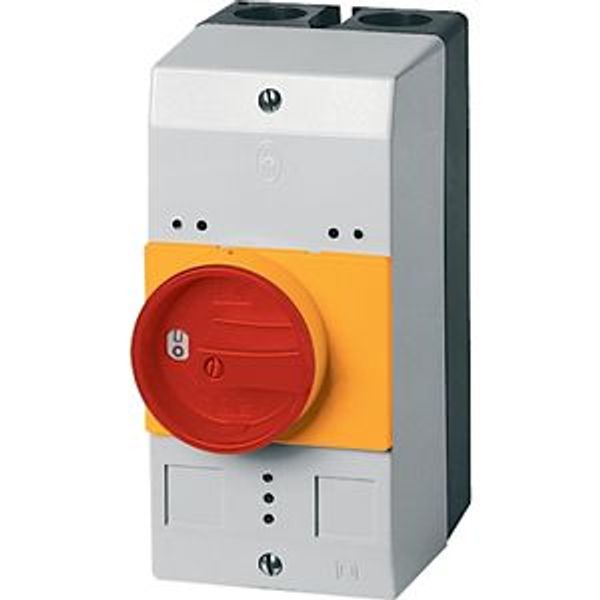 Insulated enclosure, IP55_x, rotary handle red yellow, for PKZ0 image 4