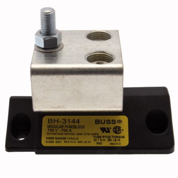 Fuse-block, high speed, 700 A, AC 1250 V, UL image 2