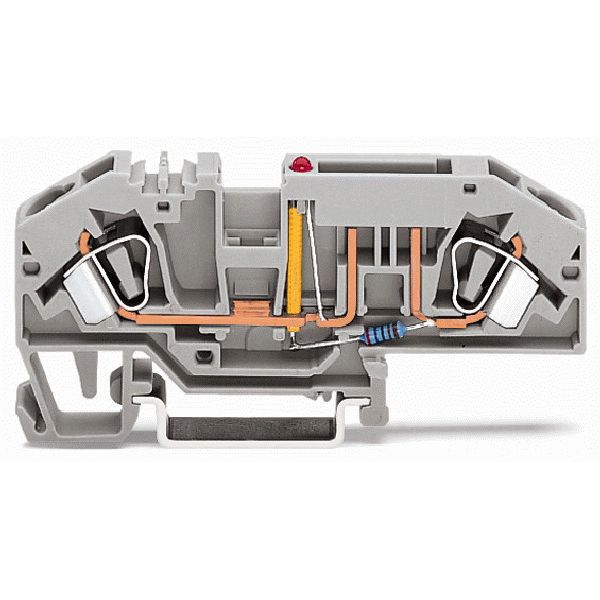 2-conductor fuse terminal block for automotive blade-style fuses with image 1