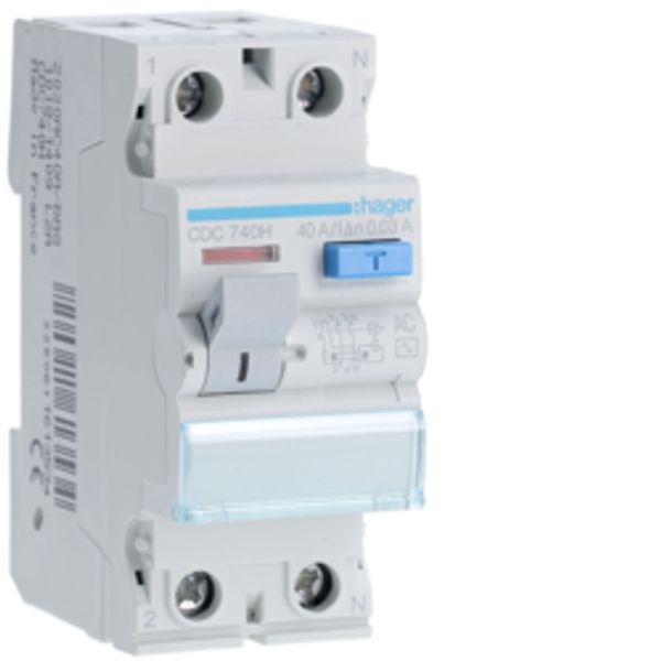 AC LEAKAGE RELAY 30mA 2X40A image 1