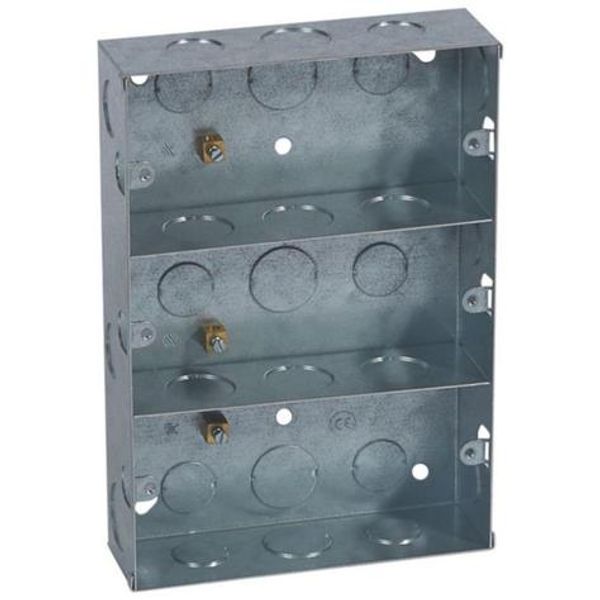 Synergy™ - Flush mounting box - for Grid system - 3x2 gang -for 9/12 modules -phase barrier image 1