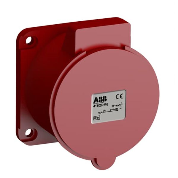 416QRM6 Panel mounted socket image 1