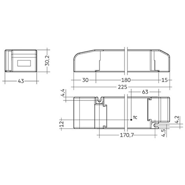 LCA 60W 230V/24V/DC DALI/Switch Dim one4all image 2