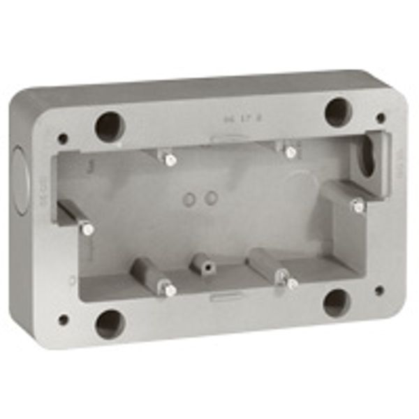 Surface mounting box Soliroc - 2 gang - 110 x 181 x 45 mm image 1