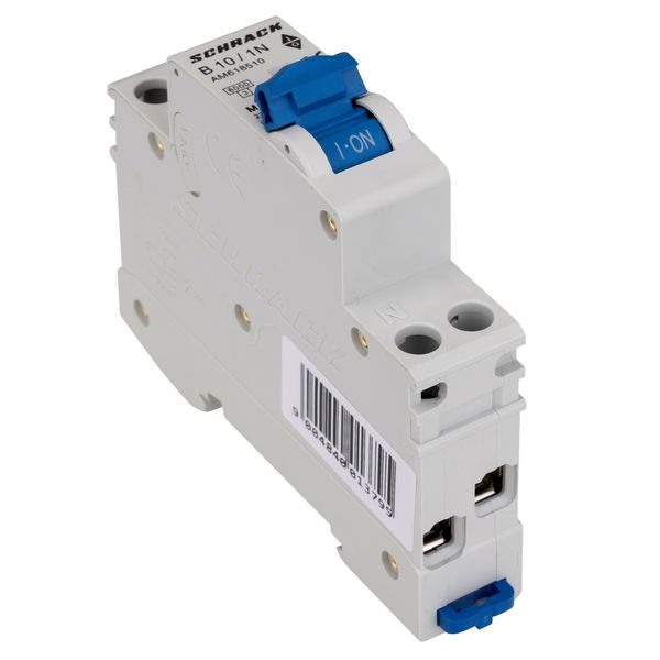 Miniature Circuit Breaker (MCB) AMPARO 6kA, B 10A, 1+N, 1MW image 6