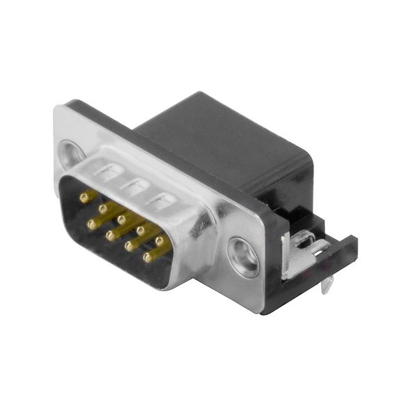 PCB plug-in connector data, Thread-nut UNC 4-40, THT solder connection image 1