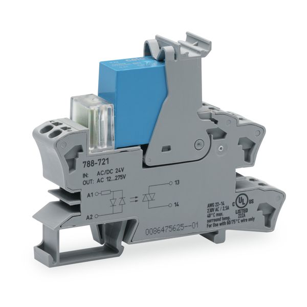 Solid-state relay module Nominal input voltage: 24 V AC/DC Output volt image 1