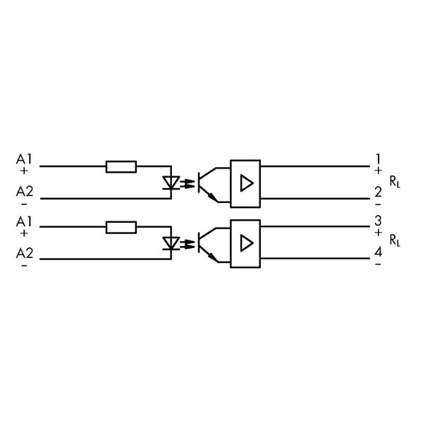 Optocoupler module Red status indicator gray image 4