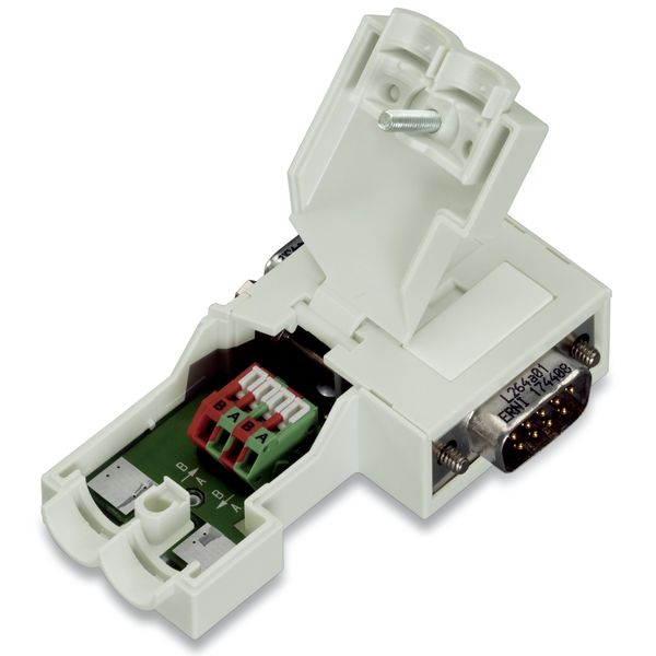 Fieldbus Connector PROFIBUS with D-sub male connector 9-pole light gra image 2