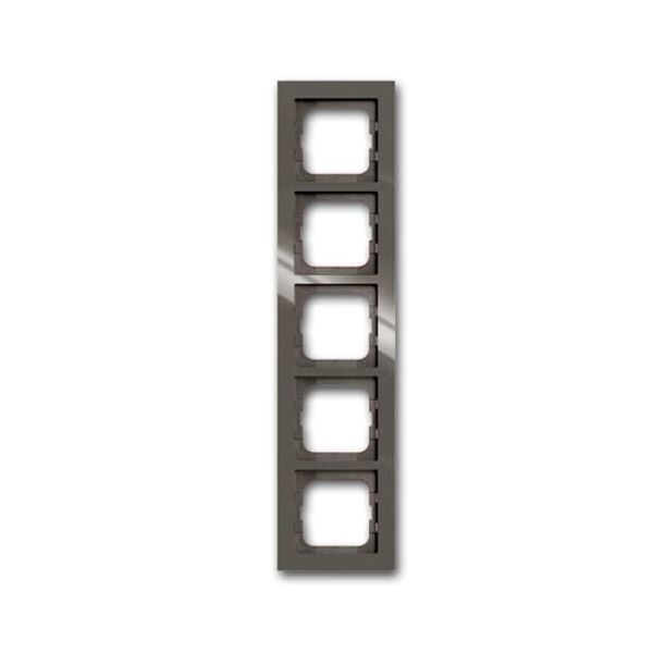 1725-291-500 Cover Frame Busch-axcent® entrée-grey image 1