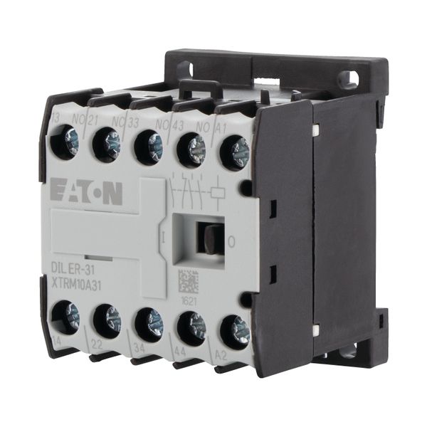 Contactor relay, 110 V 50/60 Hz, N/O = Normally open: 3 N/O, N/C = Normally closed: 1 NC, Screw terminals, AC operation image 5