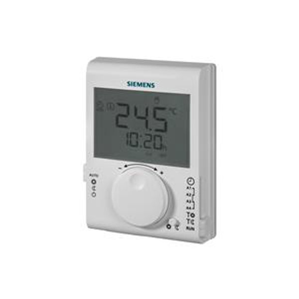 RDJ100 - Room thermostat with 24-hour time switch and large LCD image 1