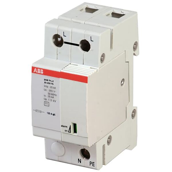 Surge Protective Device, type 1+2,1 pole TT-TNS, 25/15kA, Signal cont, image 1