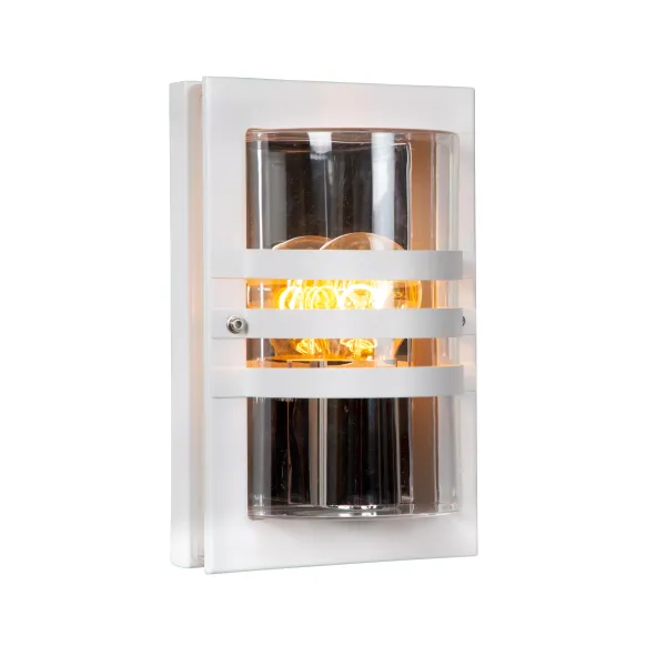 Lucide PRIVAS - Wall light Outdoor - 1xE27 - IP44 - White image 1