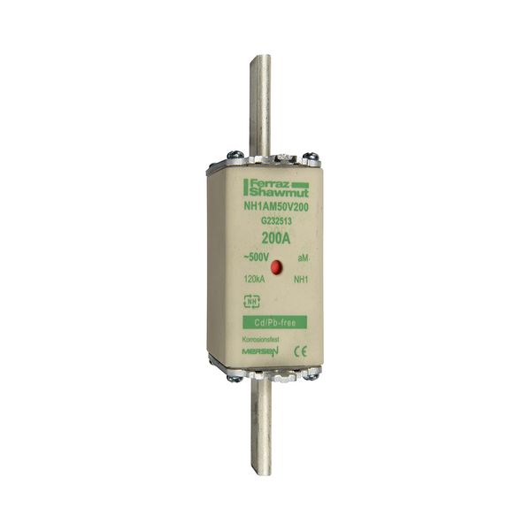 Fuse-link NH1 aM 500VAC 200A live tags Double indicator image 1