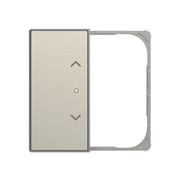 SRB-2-85AI Cover plate - free@home / KNX 2-gang sensors - Blind - Stainless Steel for Venetian blind Two-part button Stainless steel - Sky Niessen image 1