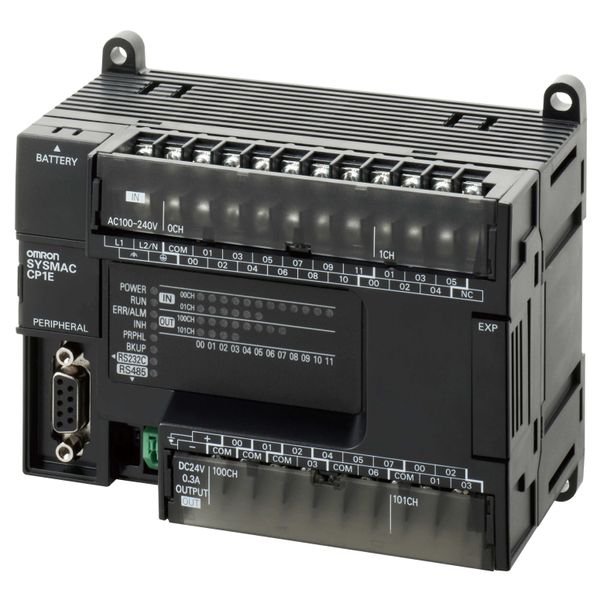 PLC, 100-240 VAC supply, 18 x 24 VDC inputs, 12 x relay outputs 2 A, 8 image 2