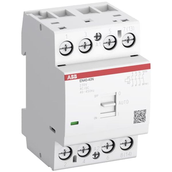 EN40-40N-01 Installation Contactor (NO) 40 A - 4 NO - 0 NC - 24 V - Control Circuit 400 Hz image 2