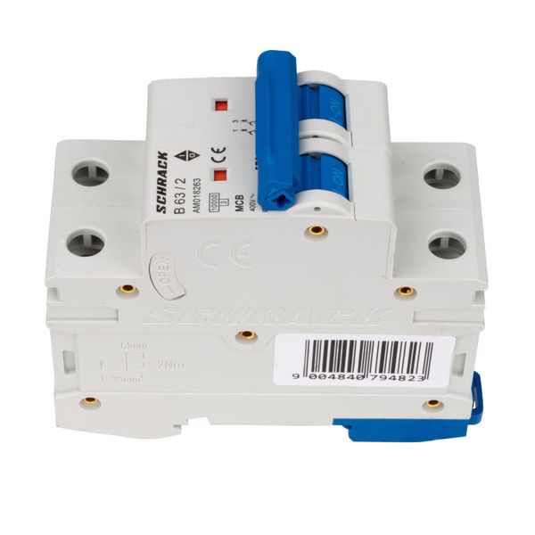 Miniature Circuit Breaker (MCB) AMPARO 10kA, B 63A, 2-pole image 4