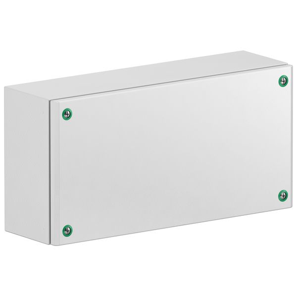 Metal industrial box plain door H200xW400xD120 IP66 IK10 RAL 7035 image 1