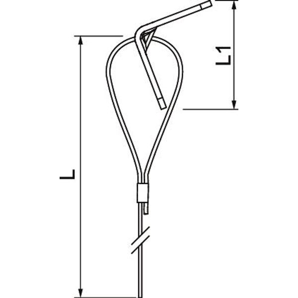 QWT UW 1 10M G Suspension wire with universal angle 1x10000mm image 2