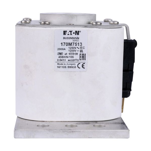 Fuse-link, high speed, 2000 A, AC 1250 V, size 4, 100 x 120 x 106 mm, aR, IEC, single indicator image 7