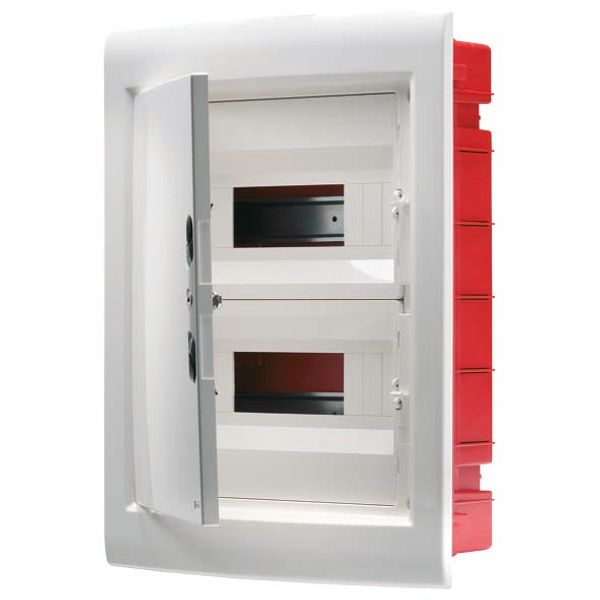 FLUSH-MOUNTING DISTRIBUTION BOARD - WITH BLANK DOOR - 24 MODULES (12X2) IP40 image 2
