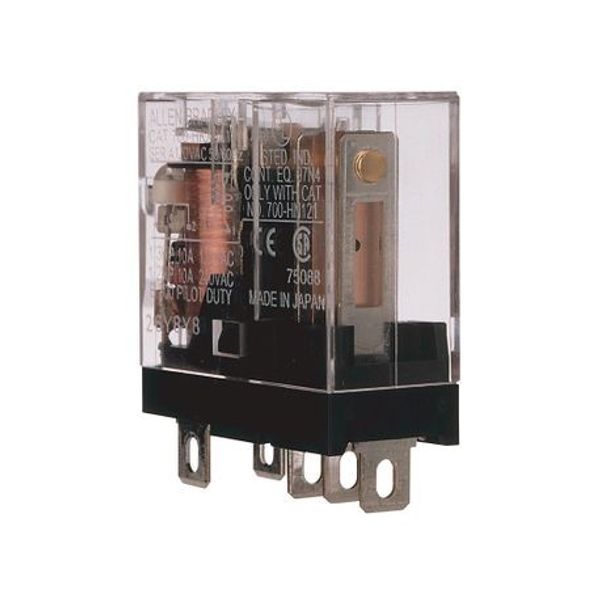 Allen-Bradley 700-HKX6Z24 700-HK General Purpose Slim Line Relay, 16 Amp Contact w/ Gold, SPDT, 24V DC image 1