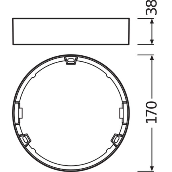 DOWNLIGHT SLIM ROUND FRAME 155 WT image 2