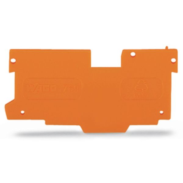 End and intermediate plate 1.1 mm thick orange image 1