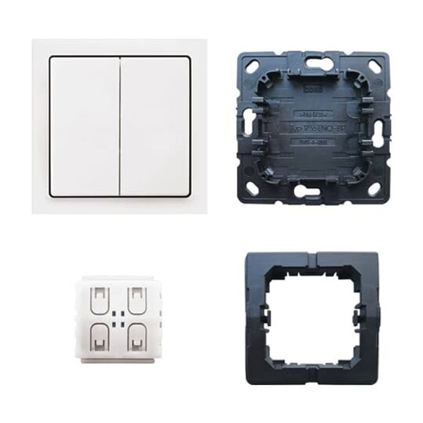 6716 UJ-84-500 CoverPlates (partly incl. Insert) Remote control White image 1