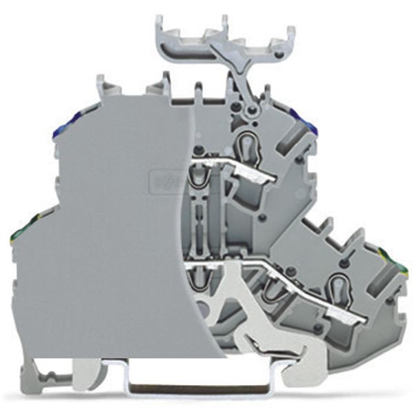 Double-deck terminal block Ground conductor/through terminal block wit image 2