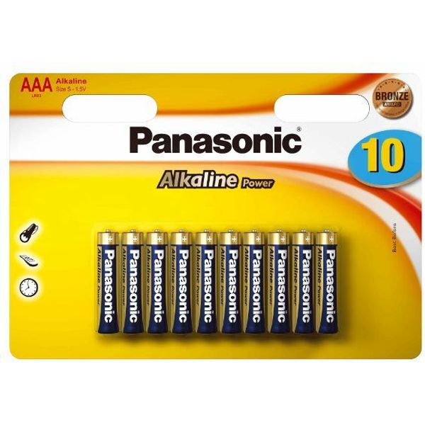 PANASONIC Alkaline Power LR03 AAA BL10 image 1