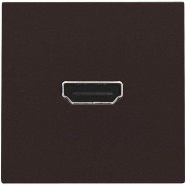 Finishing set with HDMI-to-HDMI connection, dark brown coated image 2