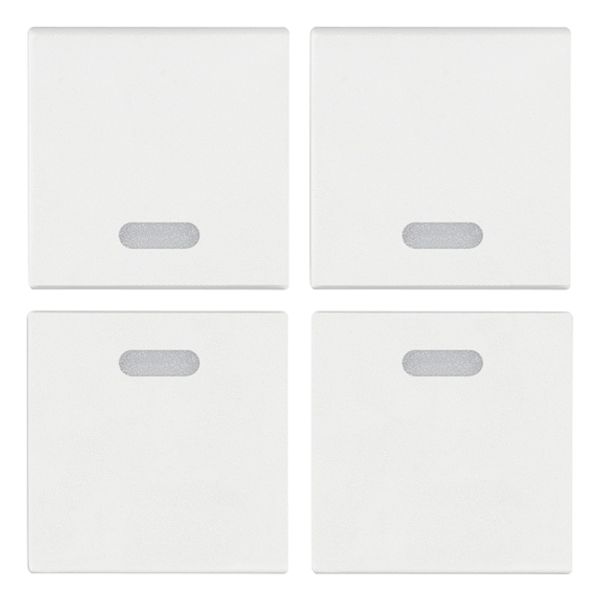 Four half-buttons 1M w/o symbol white image 1