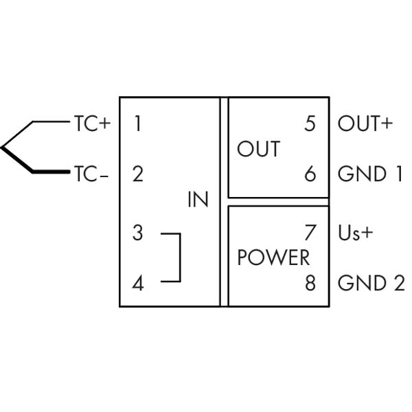 Temperature signal conditioner for thermocouples Current and voltage o image 8