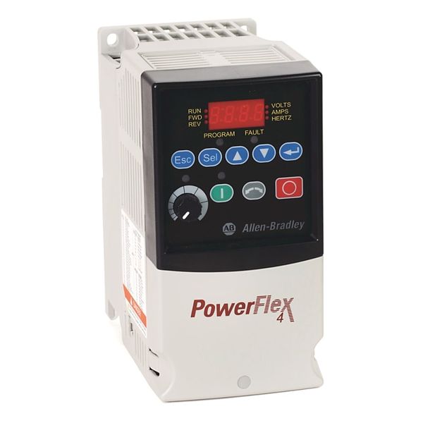 AC Drive,1.5 kW (2 HP),240V AC Input,1 PH,50 60 Hz,8.0 A Output,IP20,UL NEMA Type Open,Panel Mounting,With Brake IGBT, Frame B,0.98 PF,Integral Keypad And Led Display, RS485, Fixed Terminal Block Connections image 1