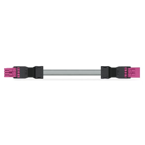 pre-assembled interconnecting cable Eca Socket/plug pink image 1