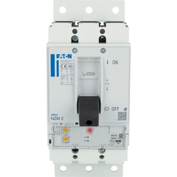 NZM2 PXR20 circuit breaker, 220A, 3p, plug-in technology image 8