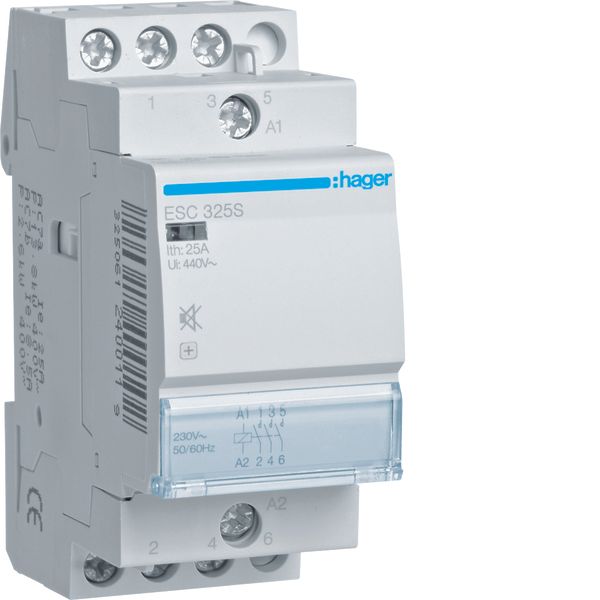 Humfree Contactor 25A, 3NO, 230V image 1