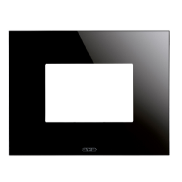 PLACCA ICE - IN GLASS - 3 MODULES - BLACK - CHORUSMART image 1