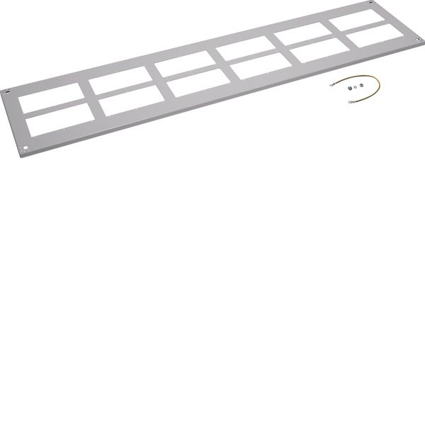 Perforated closing plate, Univers, IP54, CL1, 1600x400 mm image 1