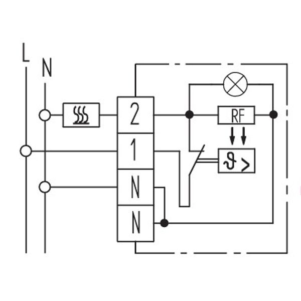 Room controller, 5-30C, AC 230V, 1NC, 10A, lamp heat image 3